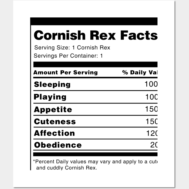 Cornish Rex Facts Wall Art by swiftscuba